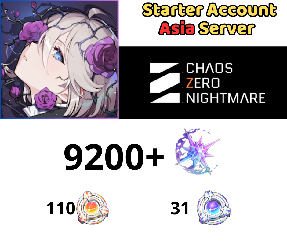 [ASIA] Chaos Zero Nightmare Reroll 9K2 Gem